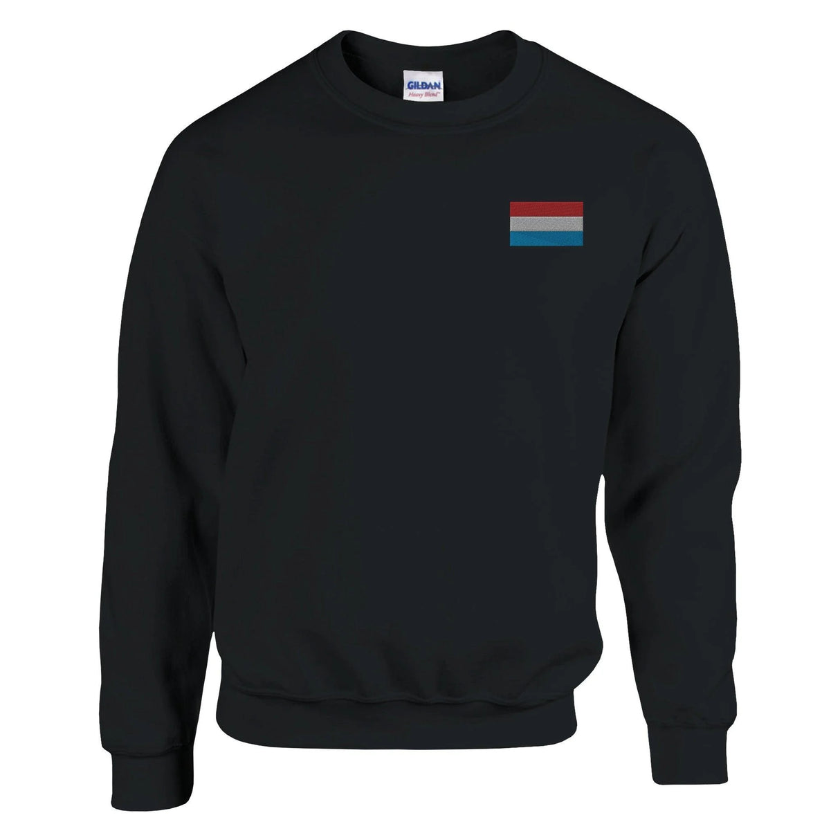 Sweat-shirt drapeau luxembourg broderie couleur coton doux