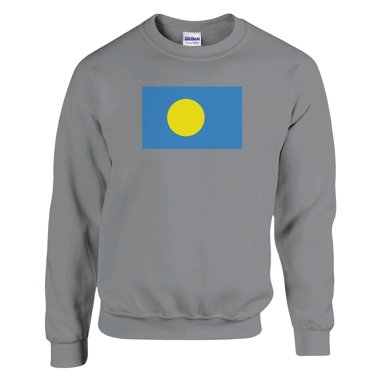 Sweat-shirt drapeau palaos coton mélangé brodé doux