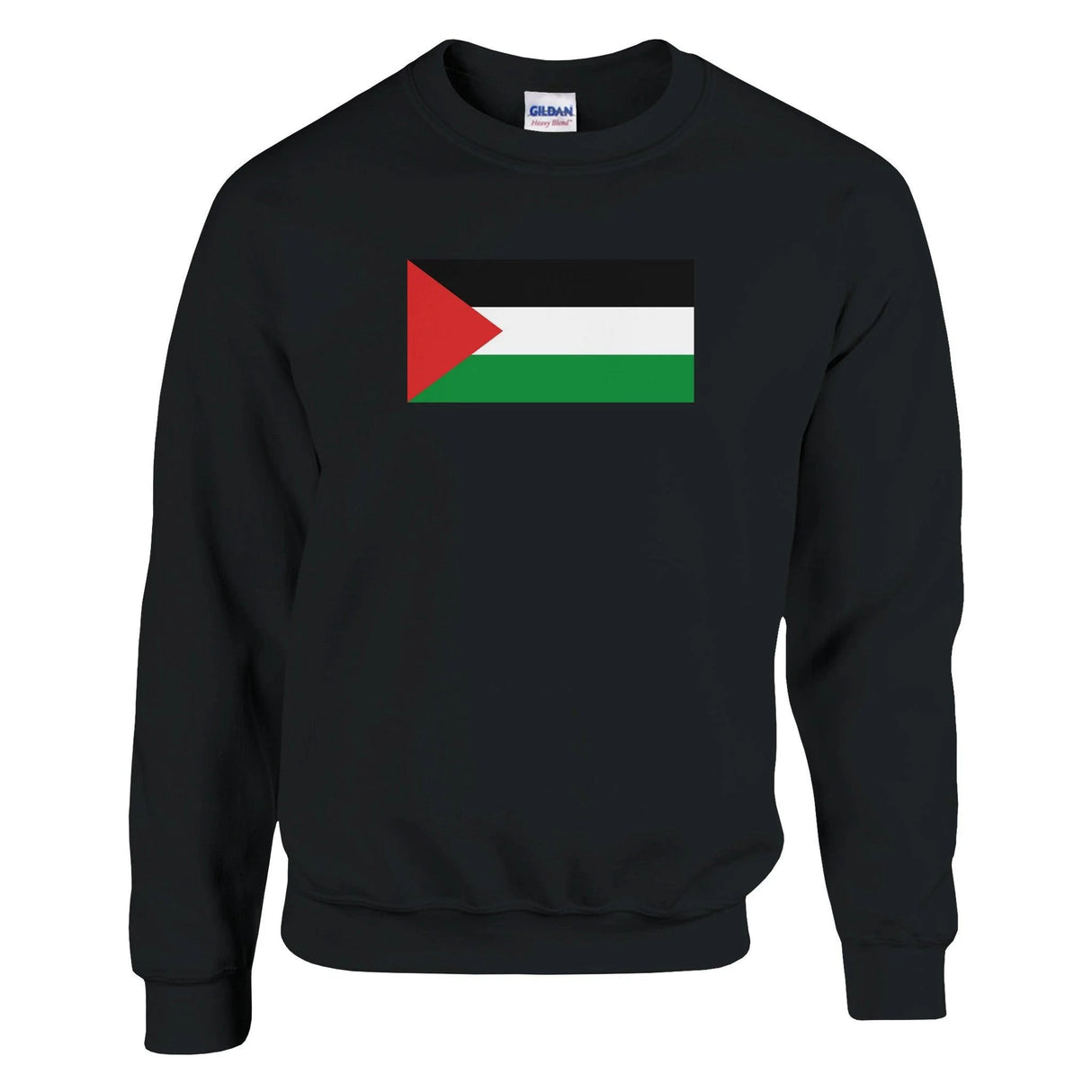 Sweat-shirt drapeau palestine coton mélangé broderie