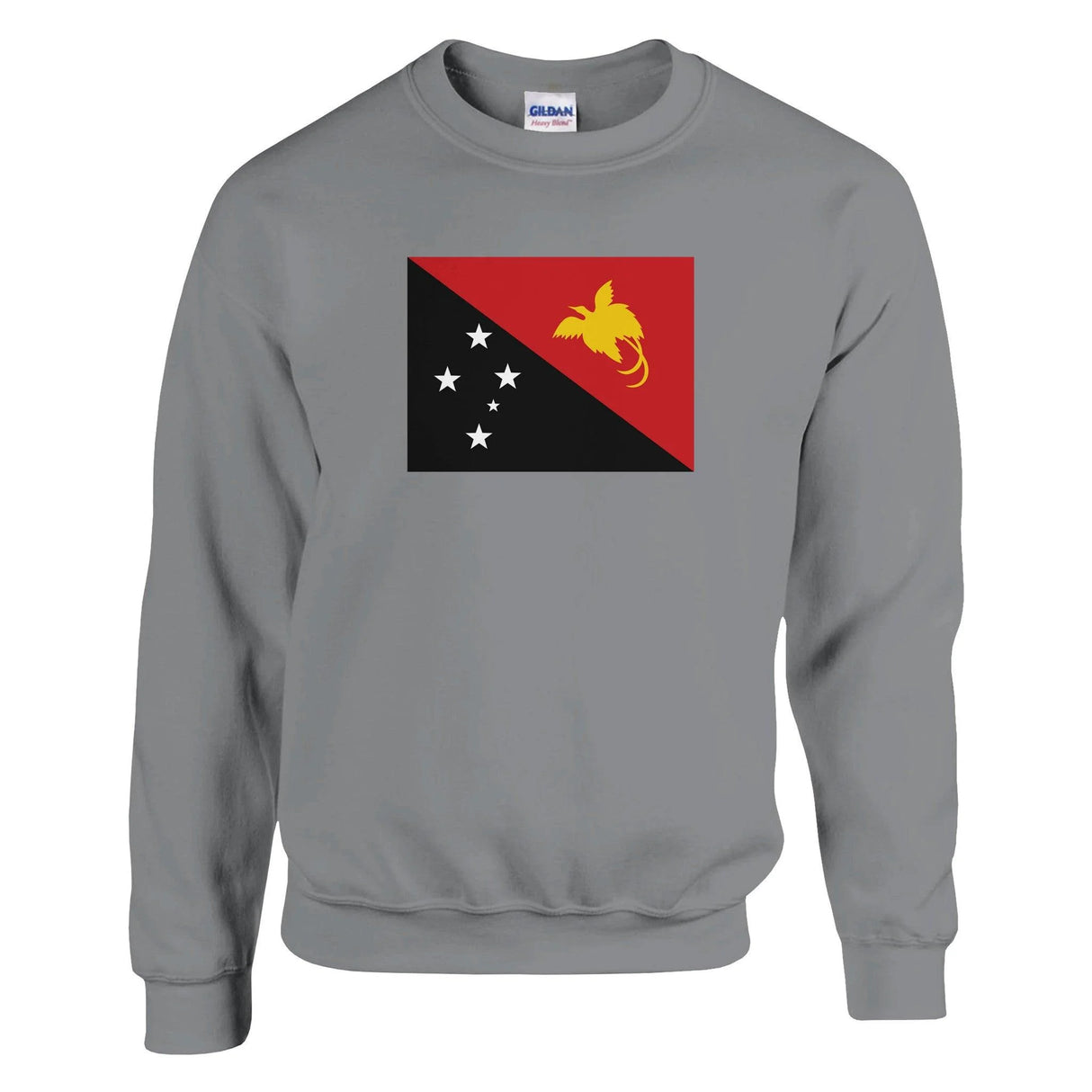 Sweat-shirt drapeau papouasie-nouvelle-guinée coton mélangé