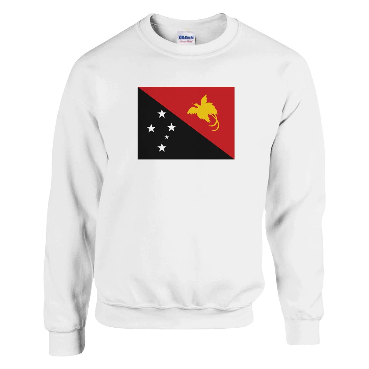 Sweat-shirt drapeau papouasie-nouvelle-guinée coton mélangé