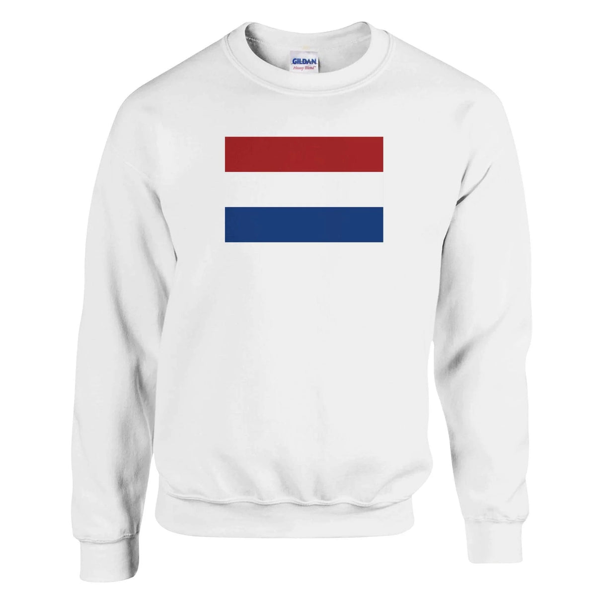 Sweat-shirt drapeau pays-bas coton mélangé brodé doux