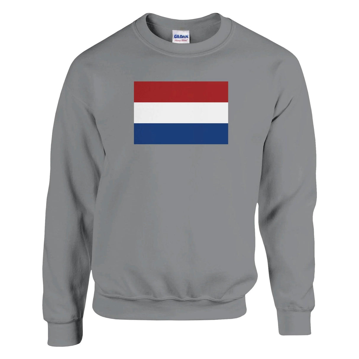 Sweat-shirt drapeau pays-bas coton mélangé brodé doux