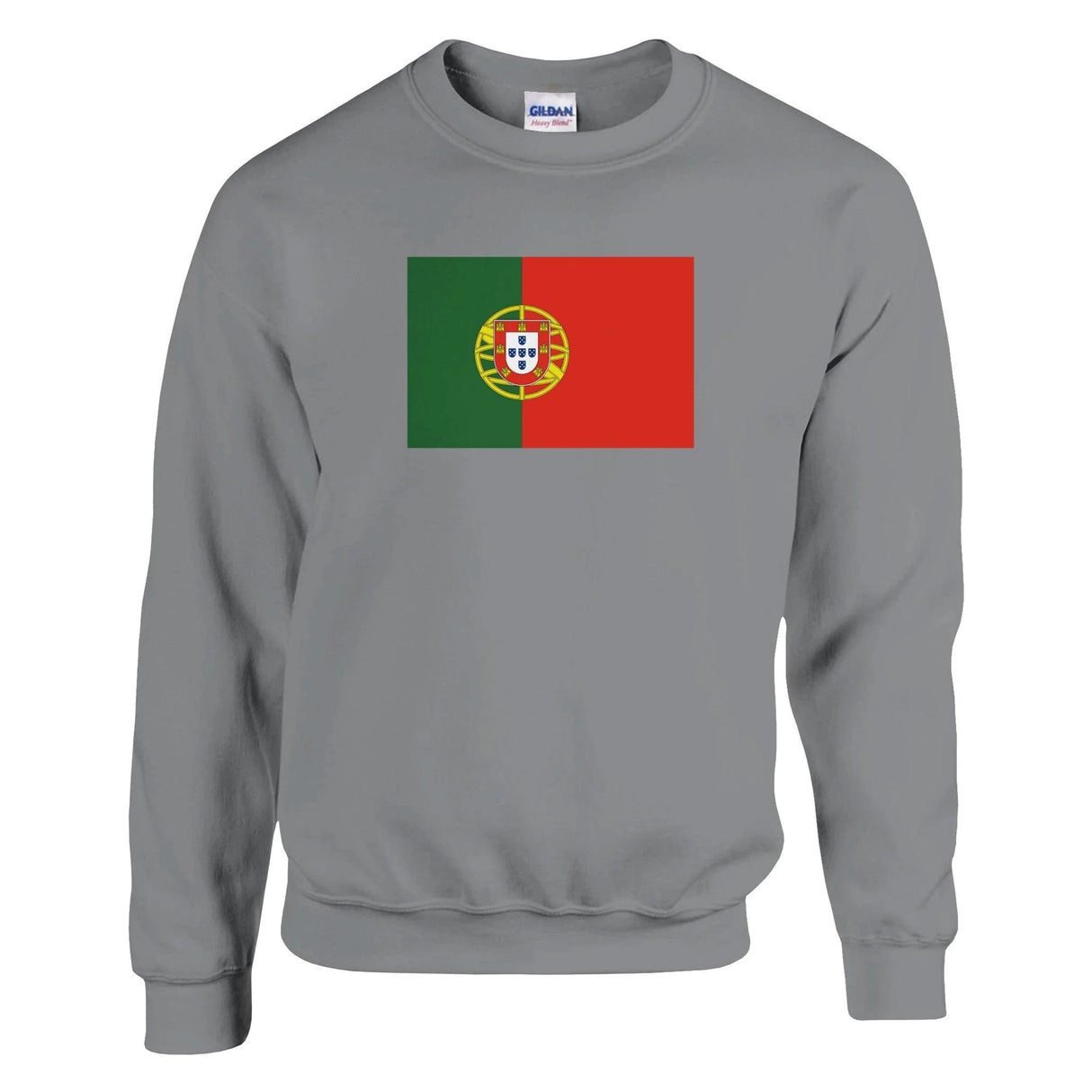 Sweat-shirt drapeau portugal coton mélangé confortable