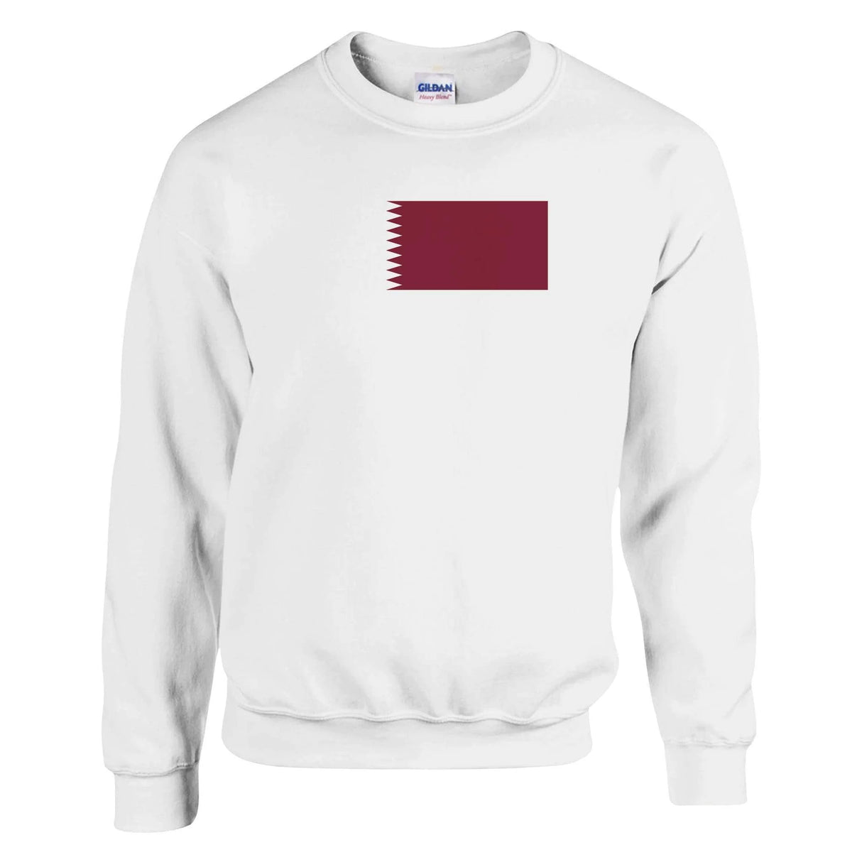 Sweat-shirt drapeau qatar coton mélangé doux imprimé