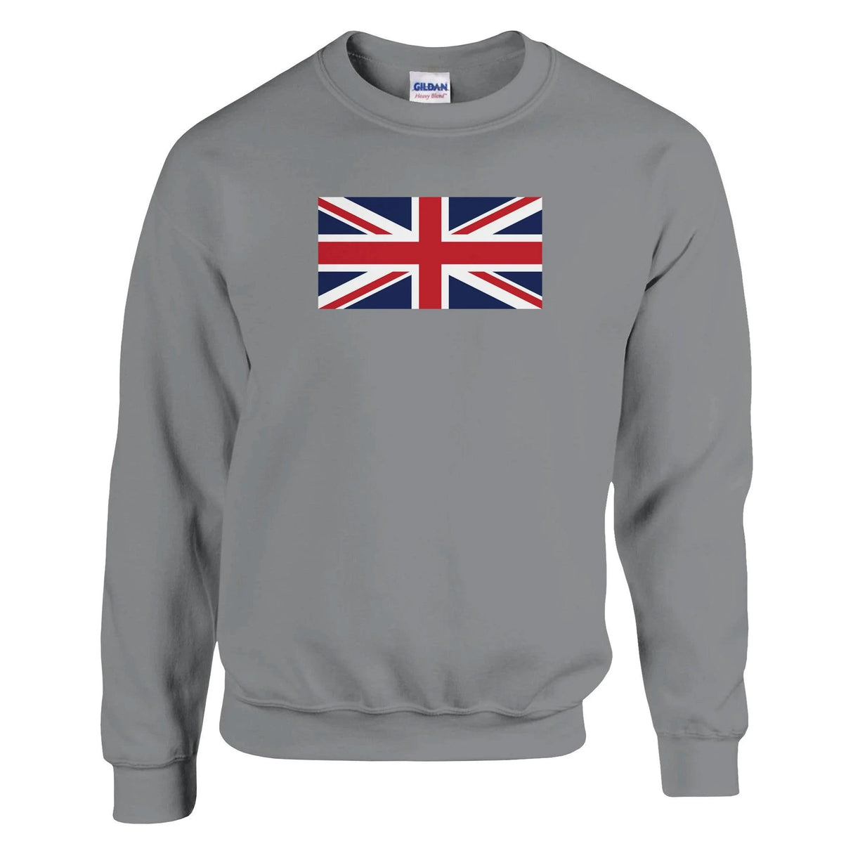 Sweat-shirt drapeau royaume-uni coton mélangé doux