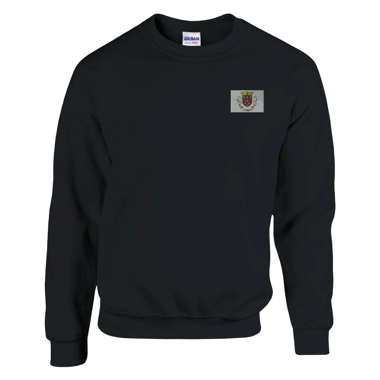 Sweat-shirt drapeau saint-barthélemy broderie coton mélangé