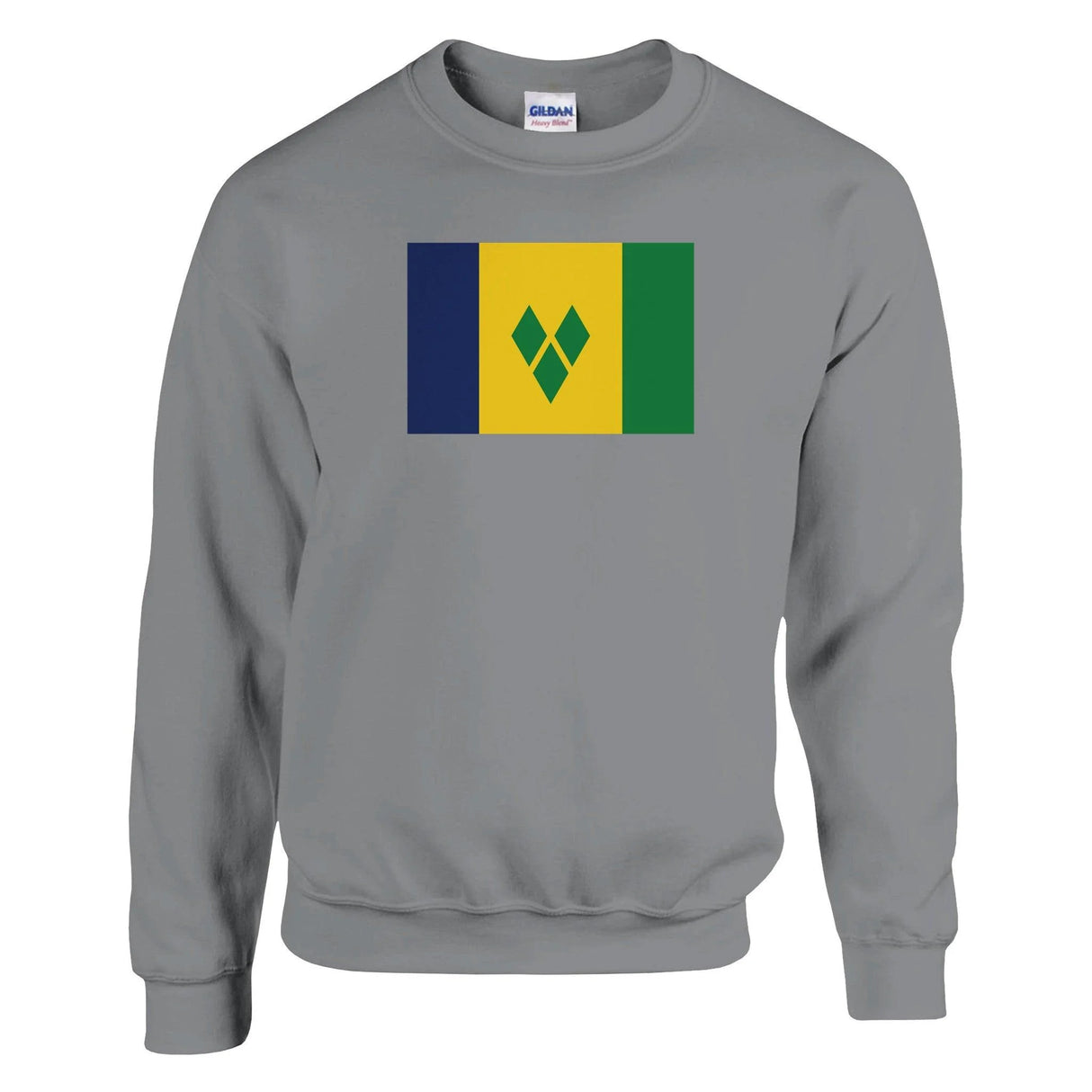 Sweat-shirt drapeau saint-vincent coton mélangé résistant