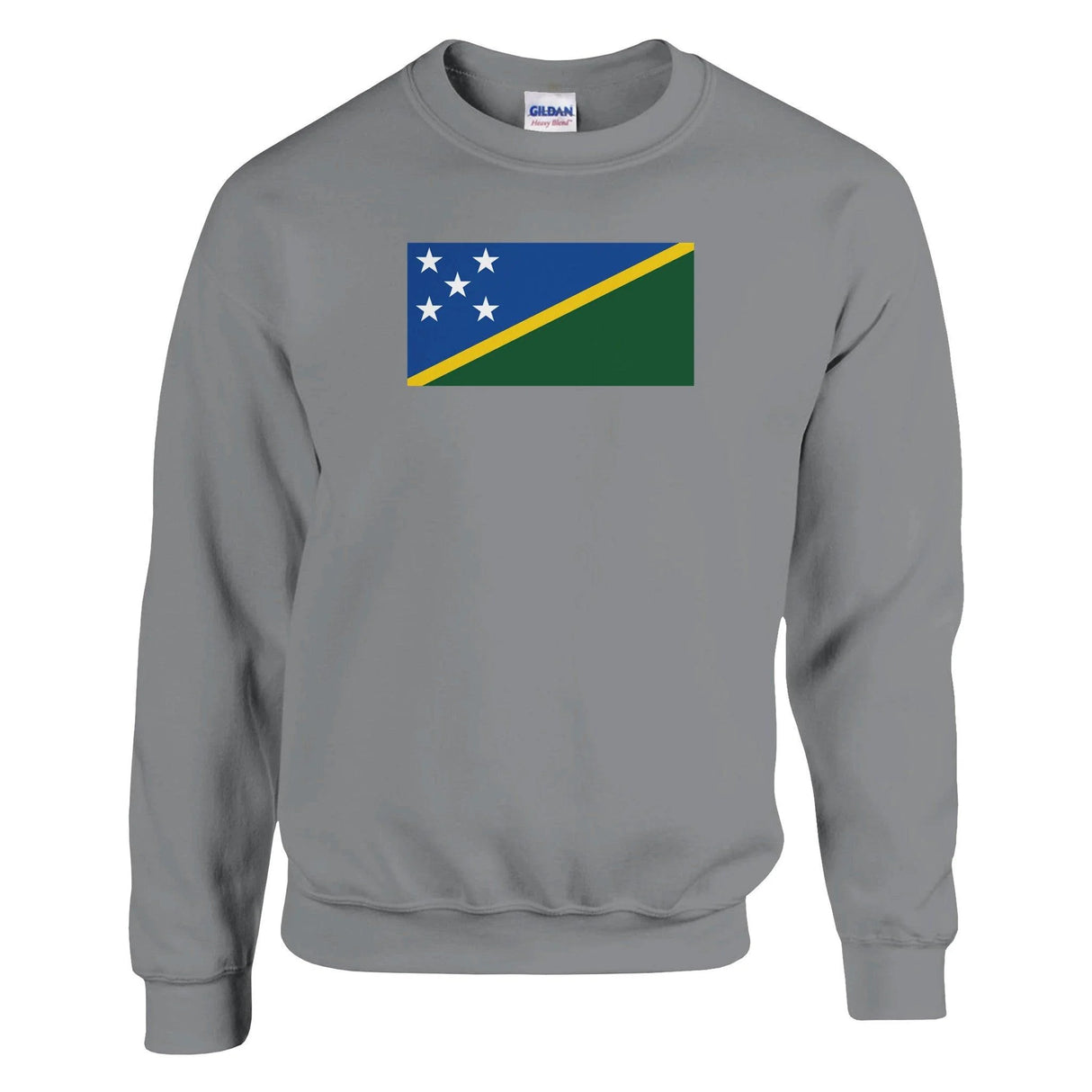 Sweat-shirt drapeau salomon coton mélangé brodé doux