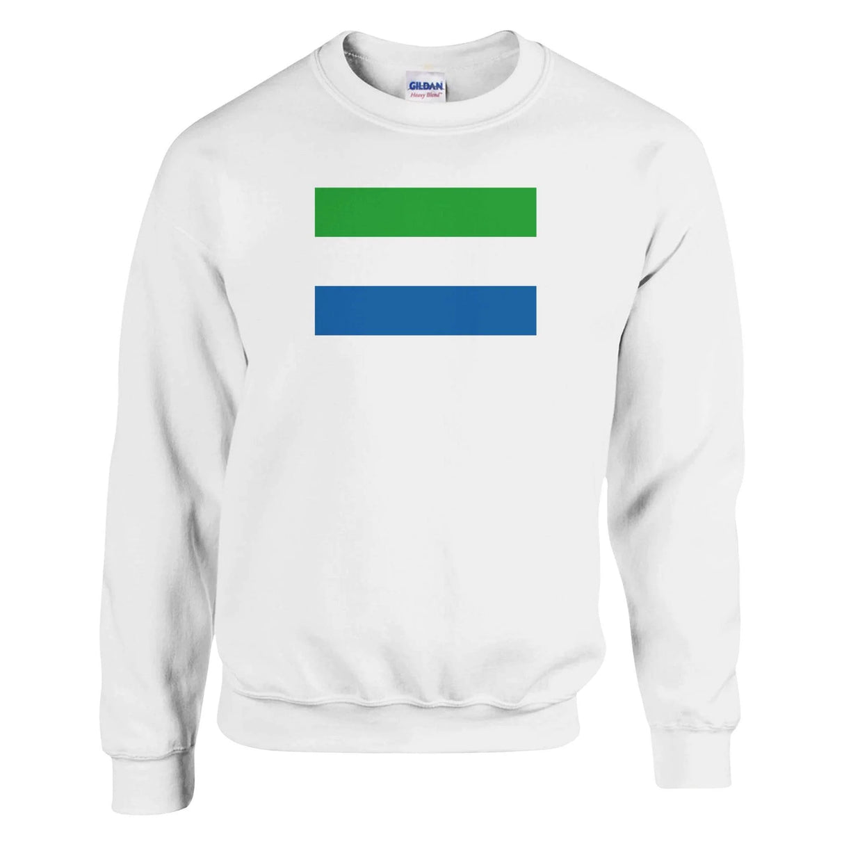 Sweat-shirt drapeau sierra leone coton mélangé imprimé