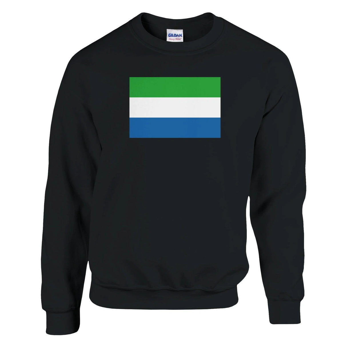 Sweat-shirt drapeau sierra leone coton mélangé imprimé