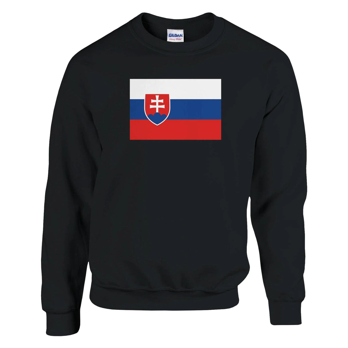 Sweat-shirt drapeau slovaquie coton mélangé brodé doux