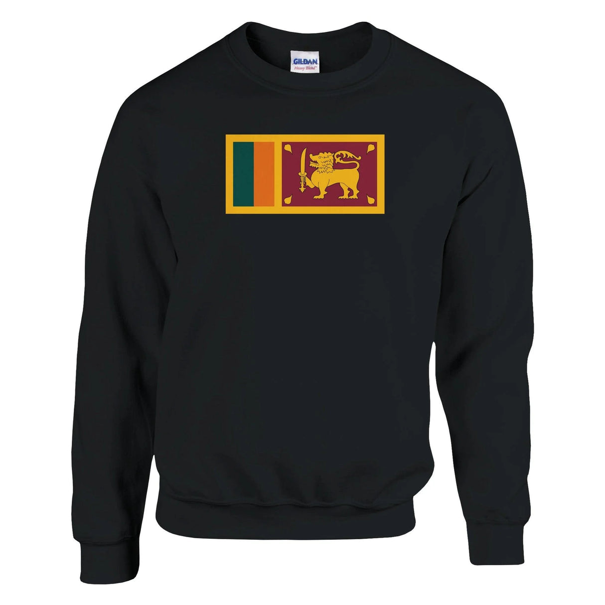 Sweat-shirt drapeau sri lanka coton mélangé brodé