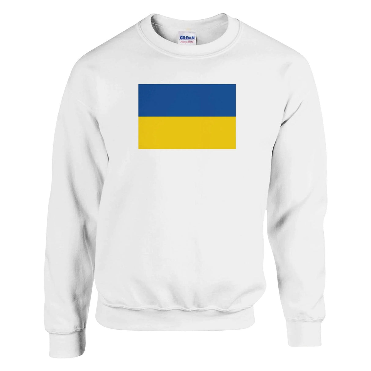 Sweat-shirt drapeau ukraine coton mélangé imprimé doux