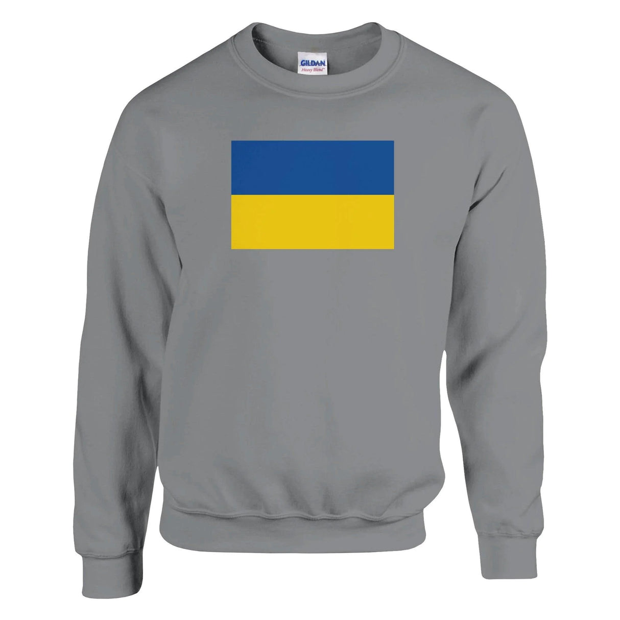Sweat-shirt drapeau ukraine coton mélangé imprimé doux