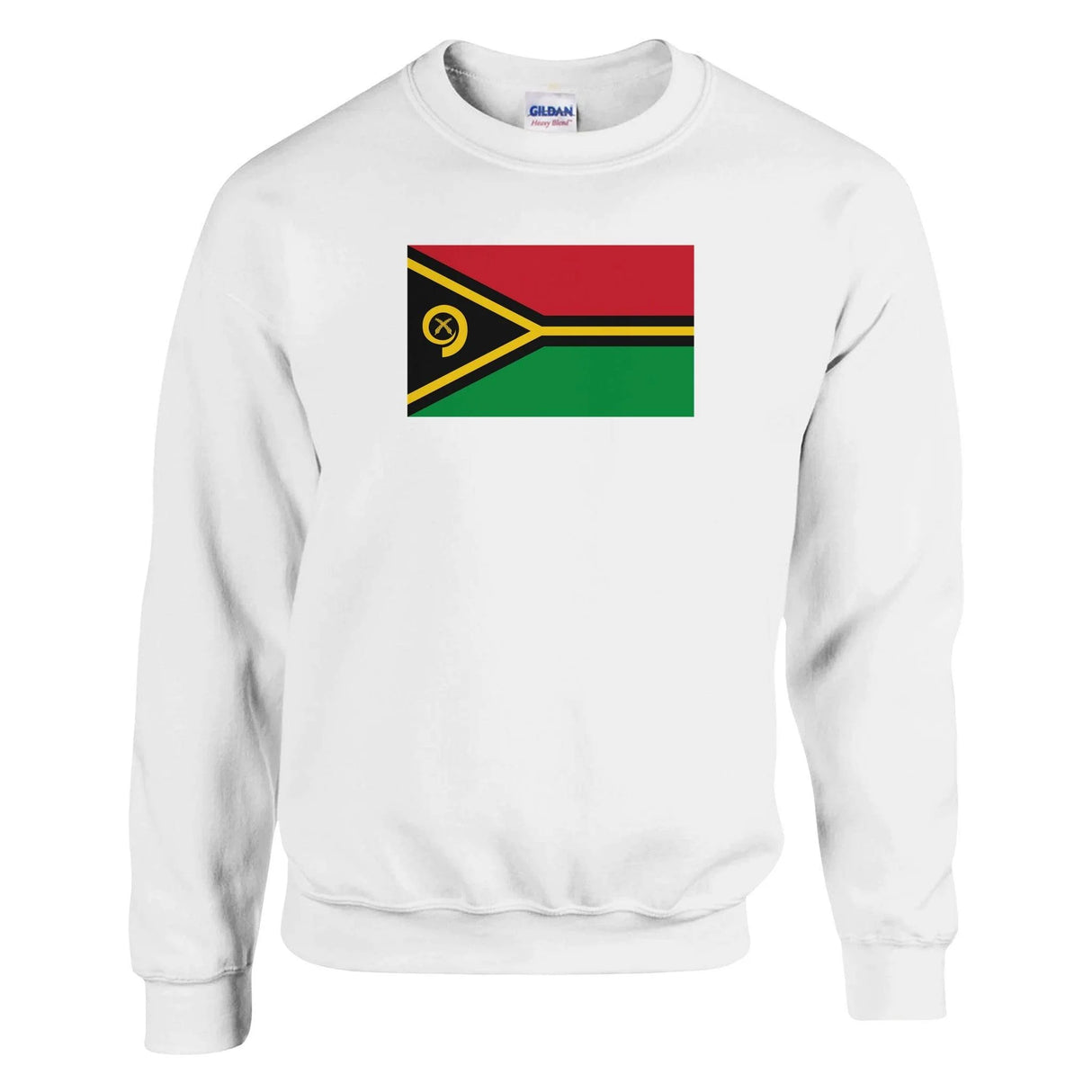 Sweat-shirt drapeau vanuatu coton mélangé broderie douce