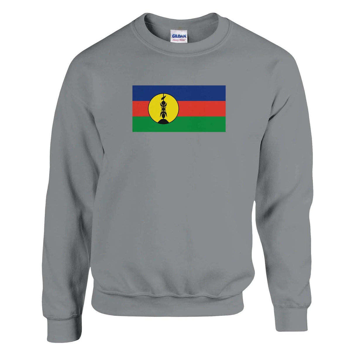 Sweat-shirt drapeaux nouvelle-calédonie coton mélangé doux