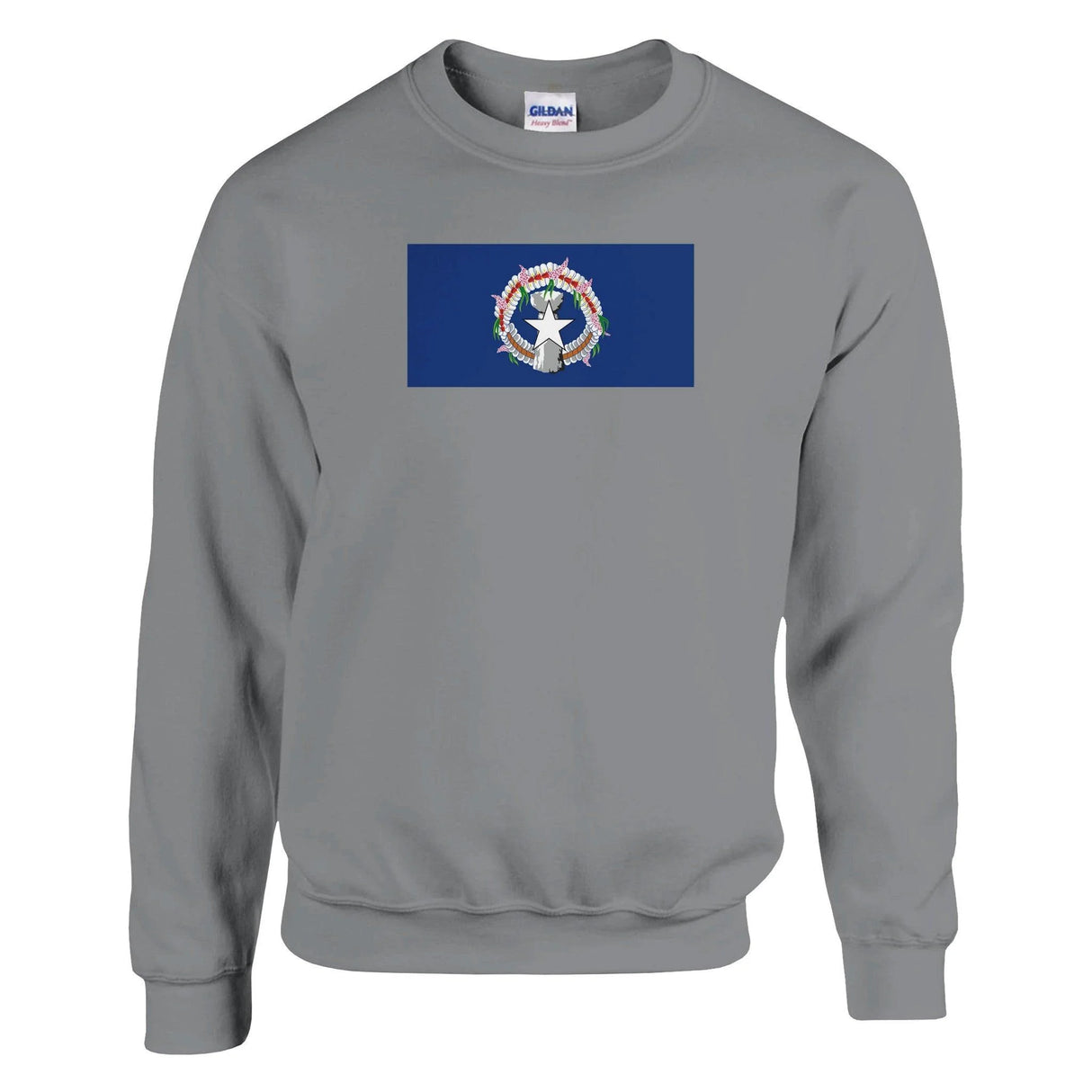 Sweat-shirt îles mariannes du nord coton brodé confortable