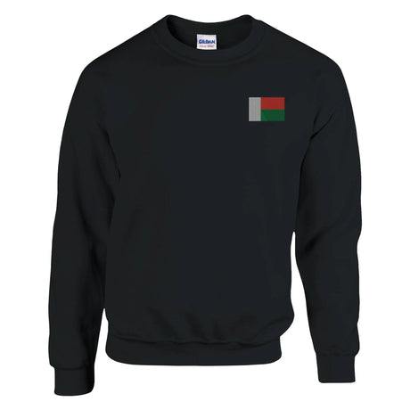 Sweat-shirt madagascar coton mélangé broderie couleur
