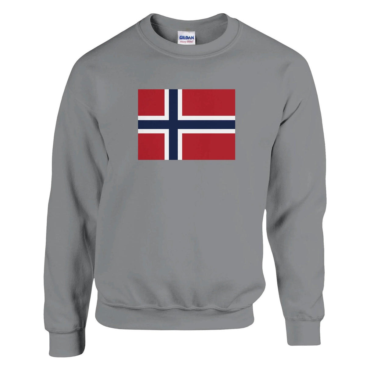 Sweat-shirt svalbard jan mayen coton mélangé brodé