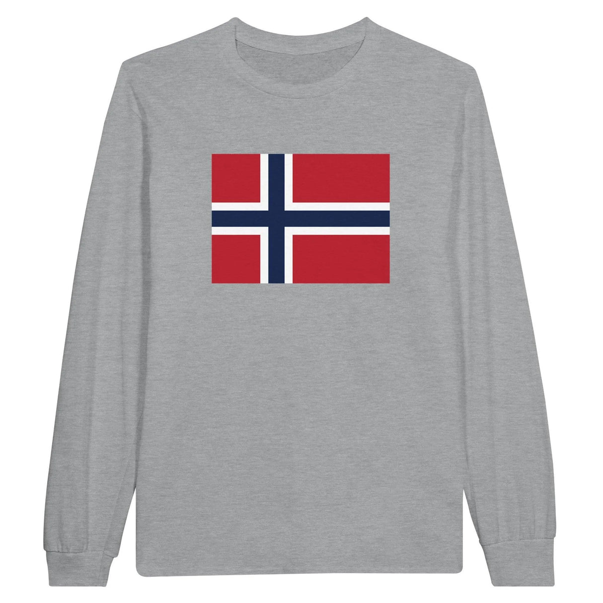 T-shirt à manches longues drapeau svalbard coton mélangé