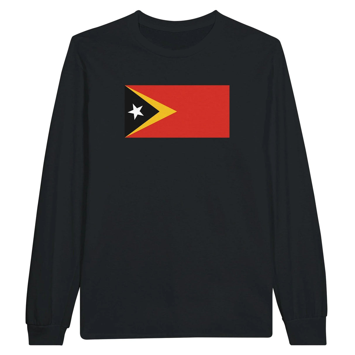 T-shirt à manches longues drapeau timor oriental coton mélangé