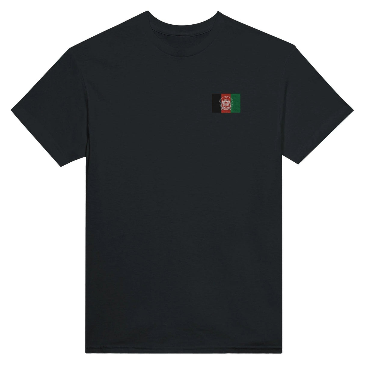 T-shirt afghanistan broderie couleur coton épais patriotique