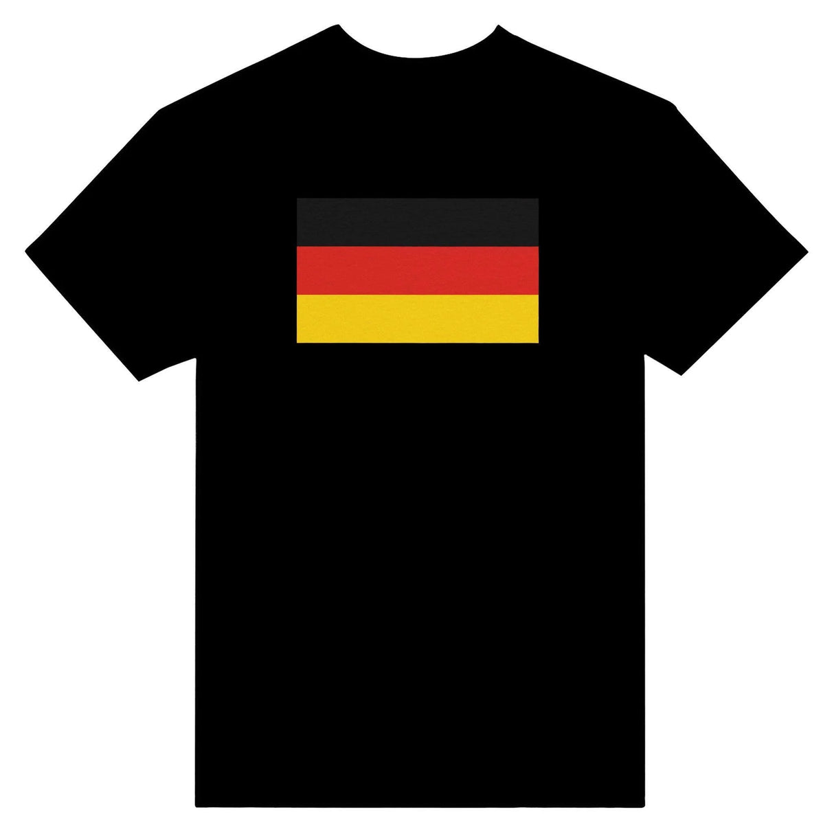 T-shirt drapeau allemagne brodé en coton mélangé manches longues