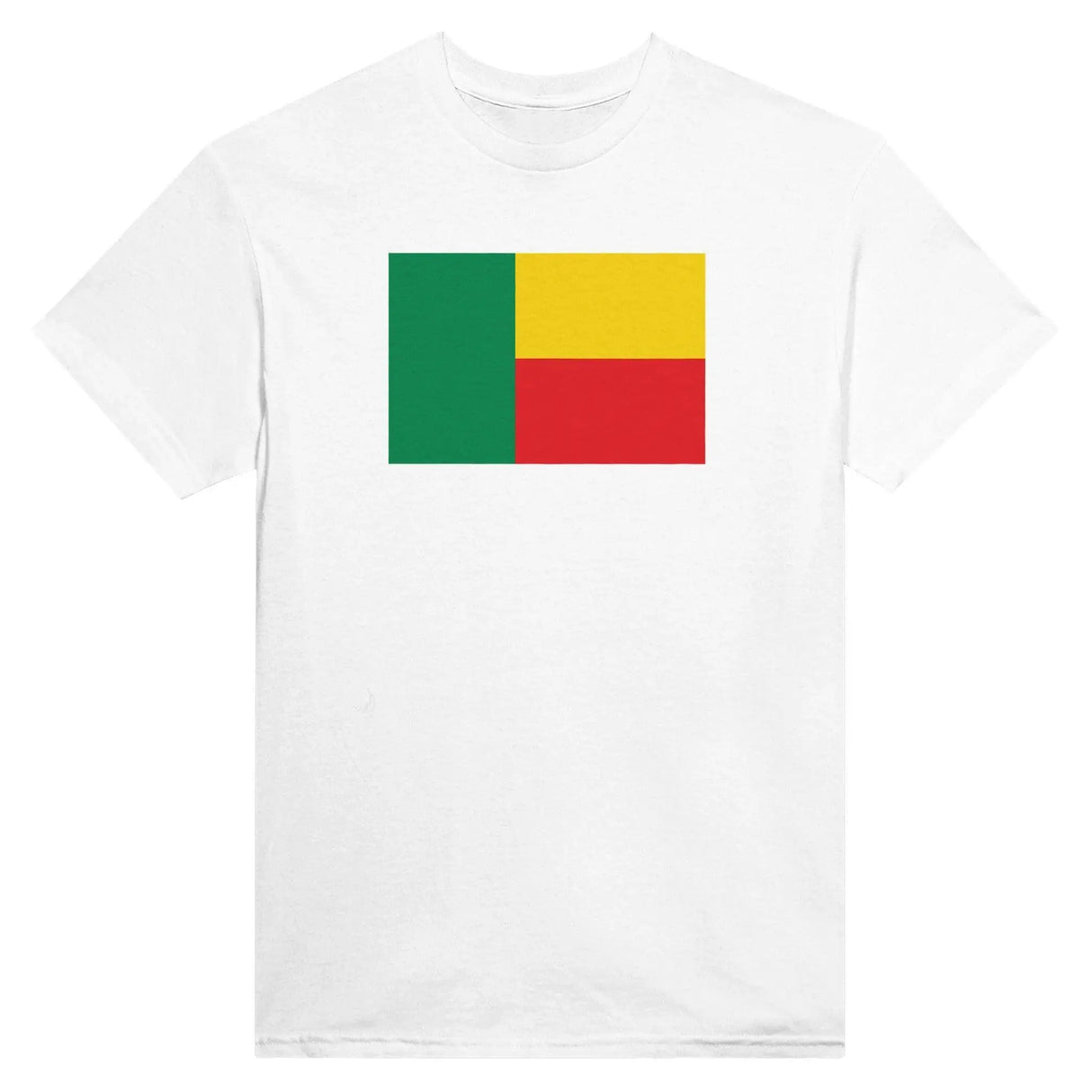 T-shirt drapeau bénin coton mélangé brodé manches longues