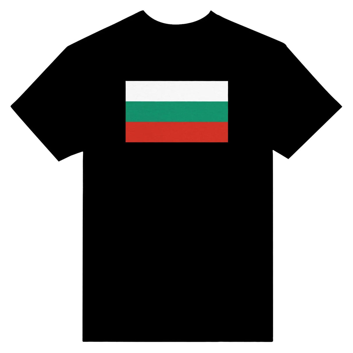 T-shirt drapeau bulgarie coton mélangé brodé manches longues