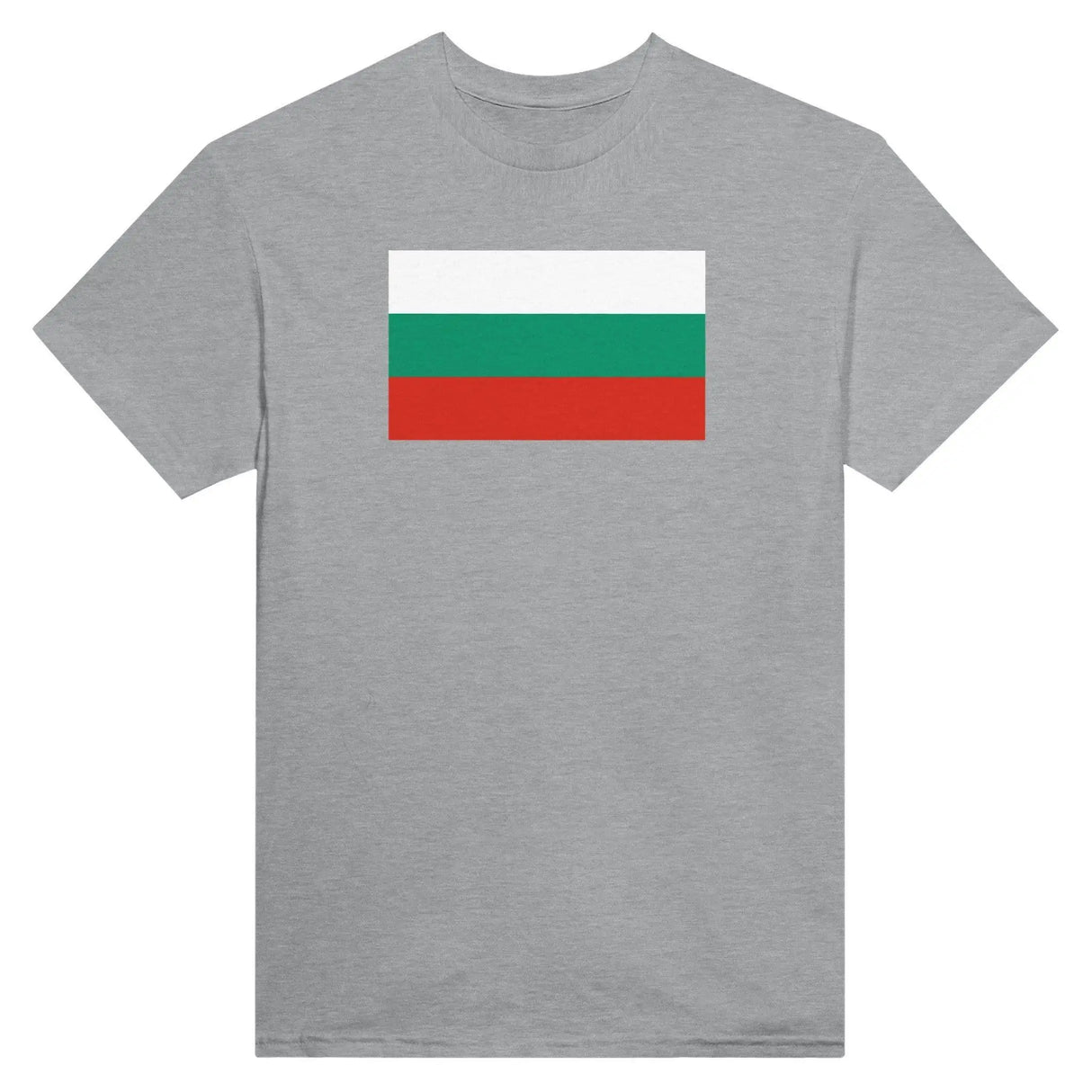 T-shirt drapeau bulgarie coton mélangé brodé manches longues