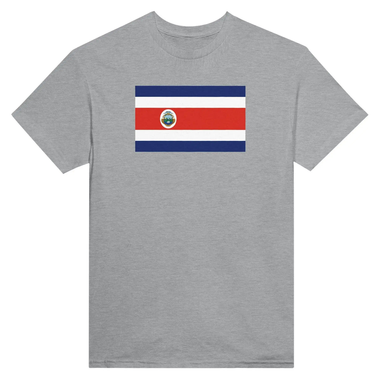 T-shirt drapeau costa rica brodé coton mélangé élégant
