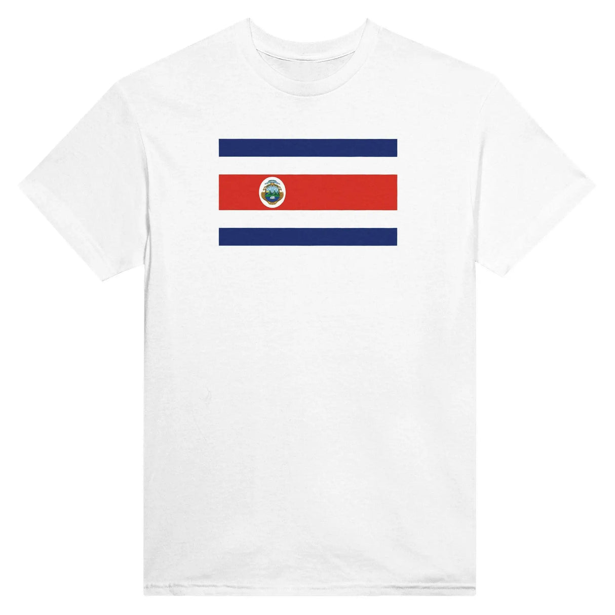 T-shirt drapeau costa rica brodé coton mélangé élégant