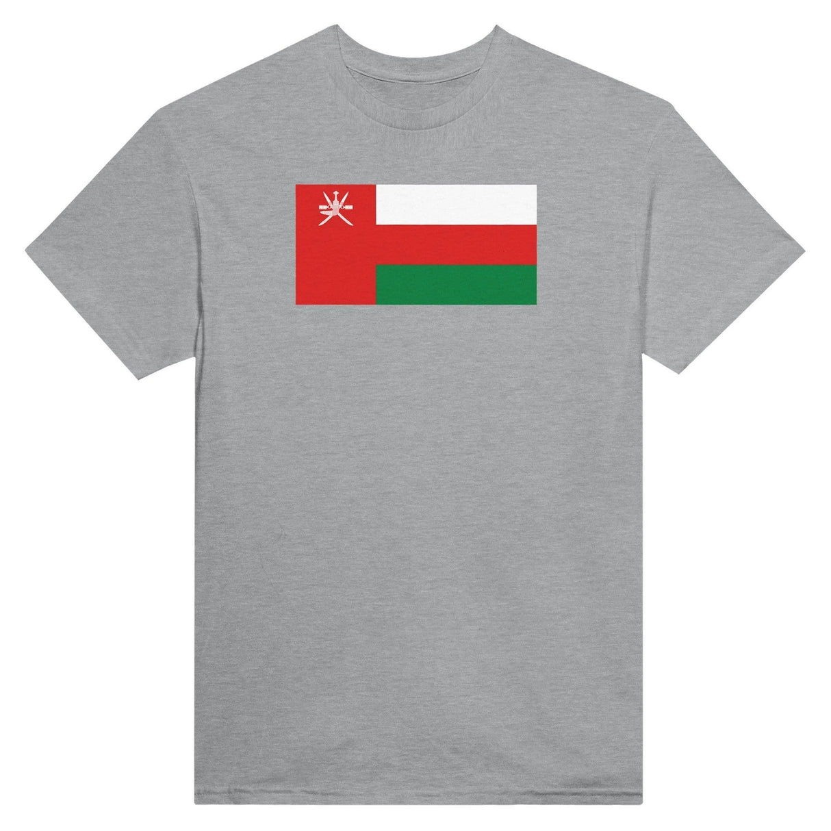 T-shirt drapeau d’oman coton mélangé brodé manches longues