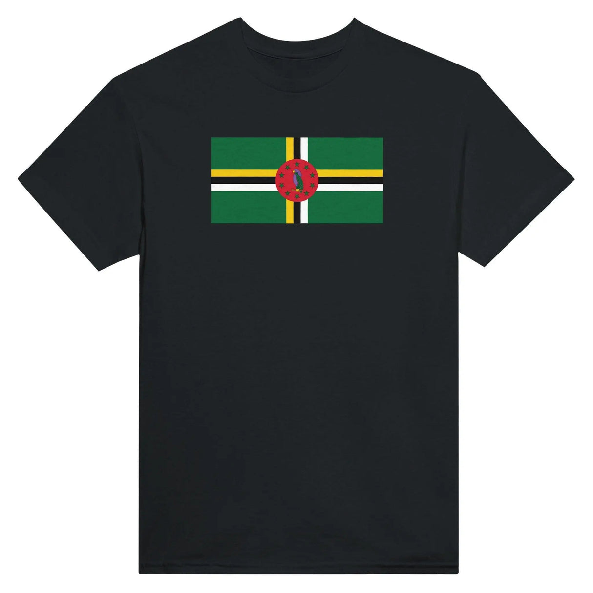 T-shirt drapeau dominique brodé en coton mélangé élégant