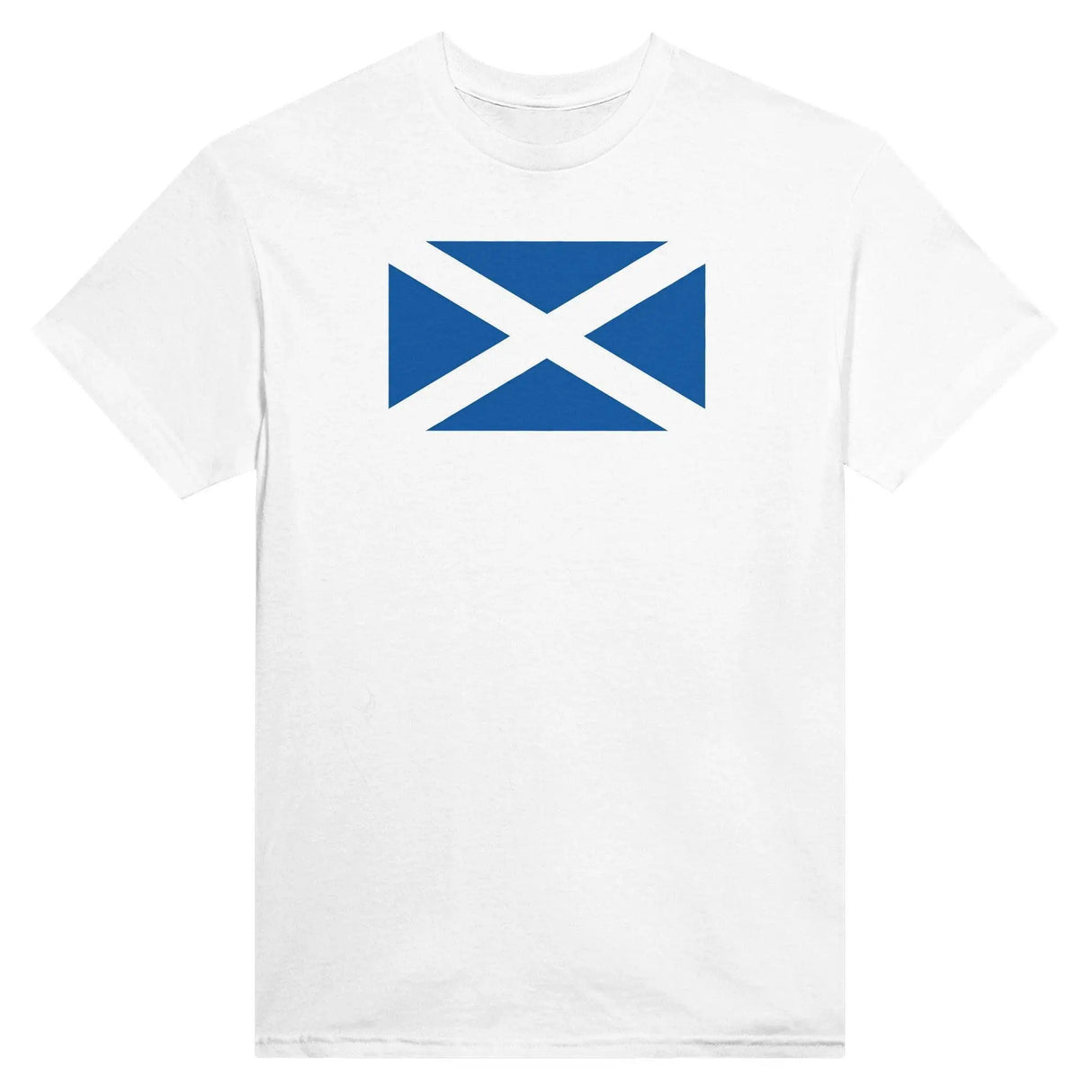 T-shirt drapeau écosse brodé coton mélangé élégant