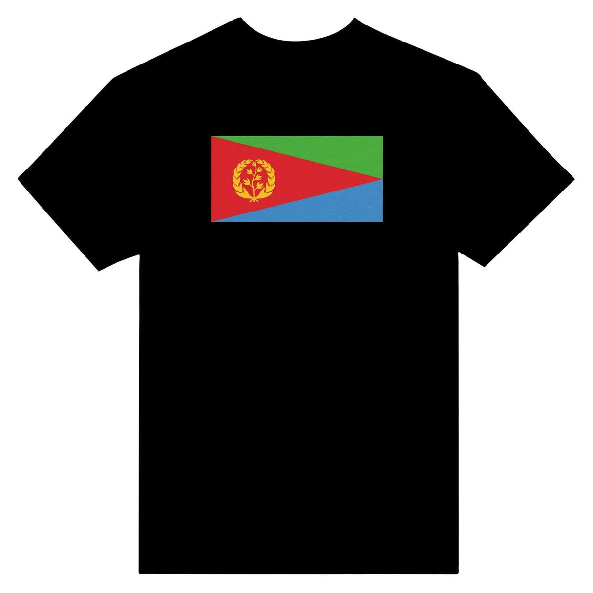 T-shirt drapeau érythrée brodé en coton mélangé