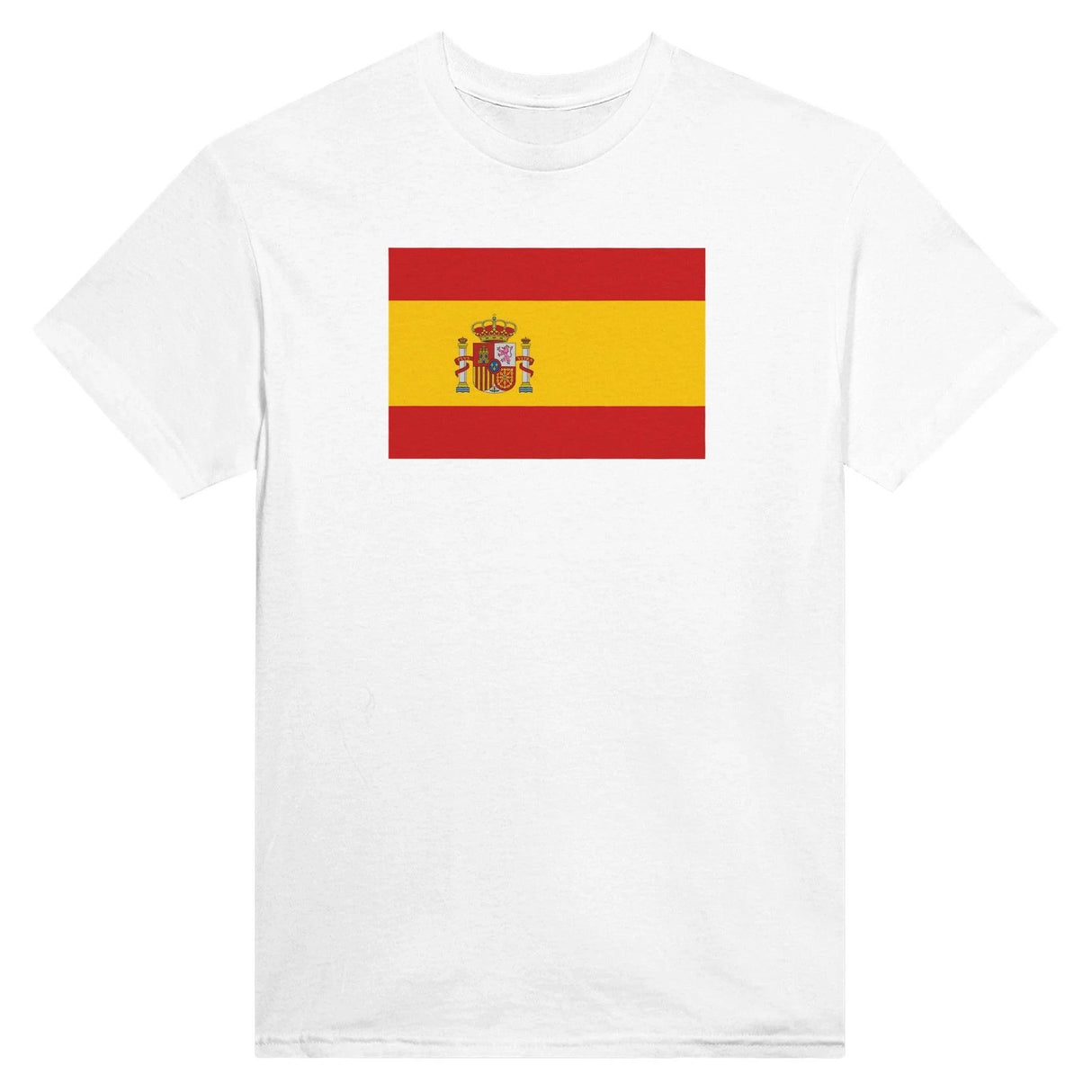 T-shirt drapeau espagne brodé coton mélangé élégant