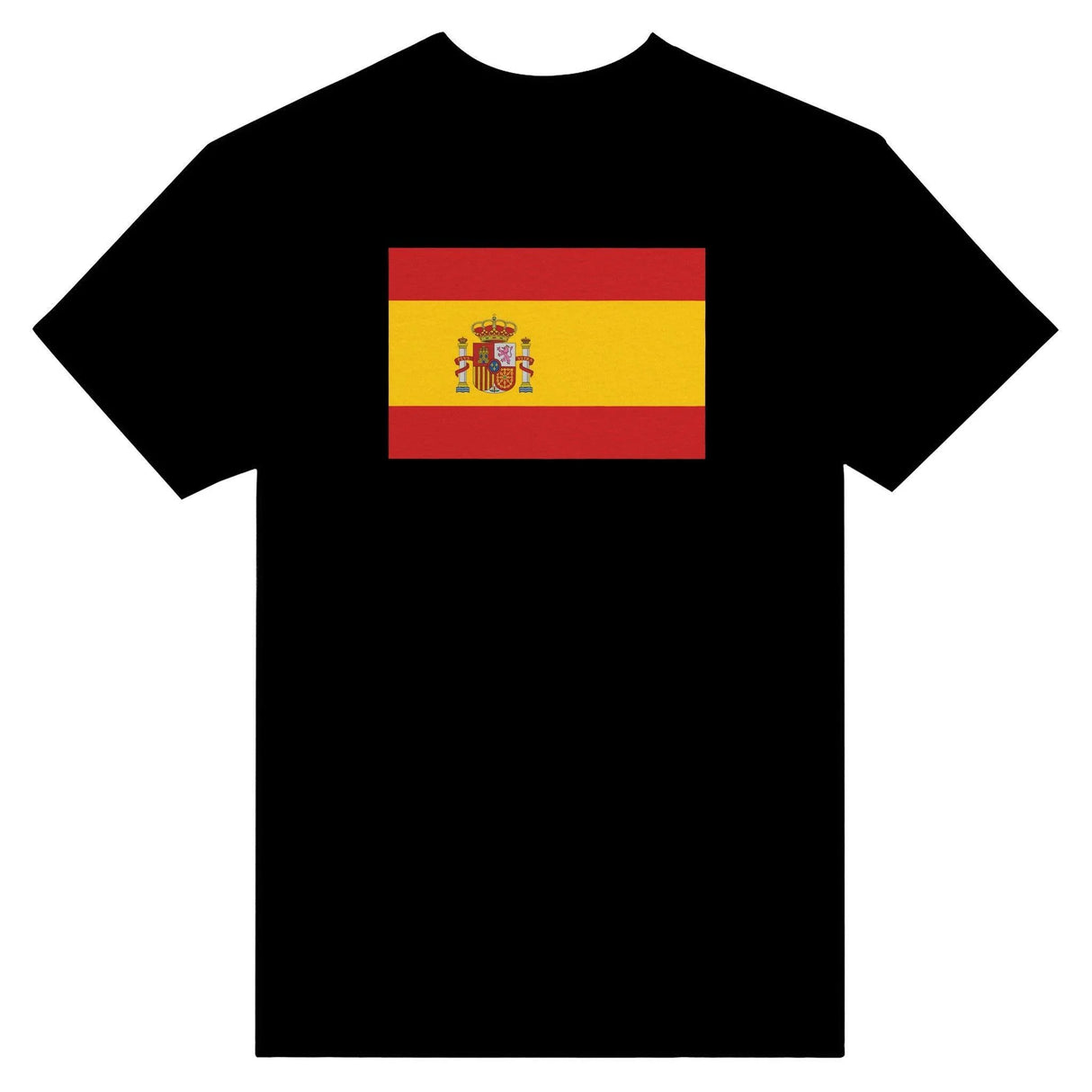 T-shirt drapeau espagne brodé coton mélangé élégant