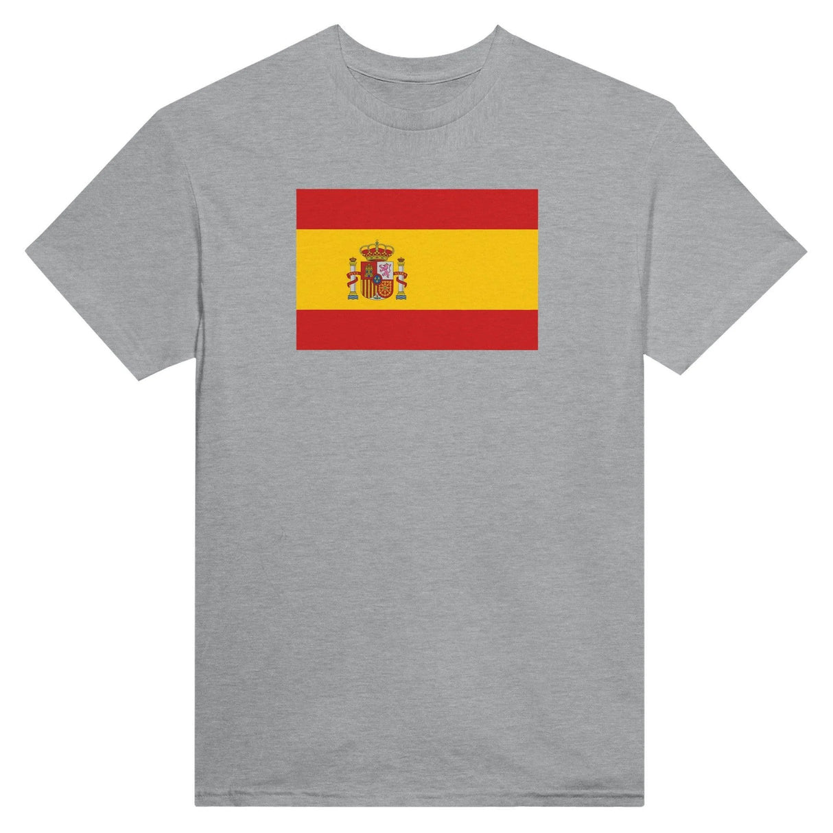 T-shirt drapeau espagne brodé coton mélangé élégant