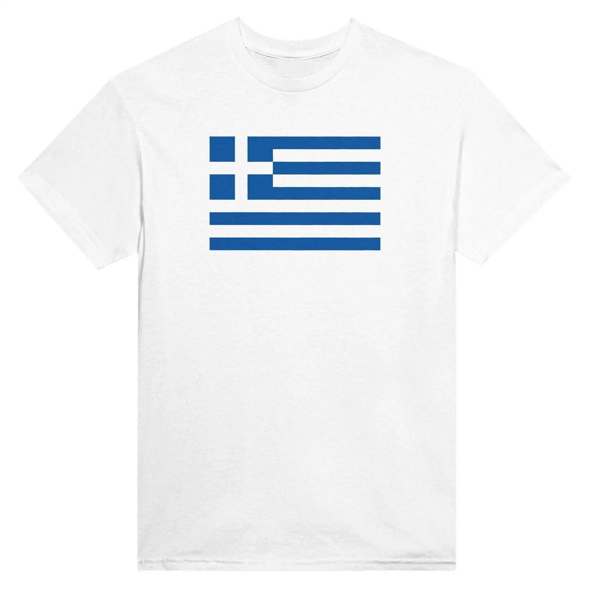 T-shirt drapeau grèce coton mélangé brodé manches longues