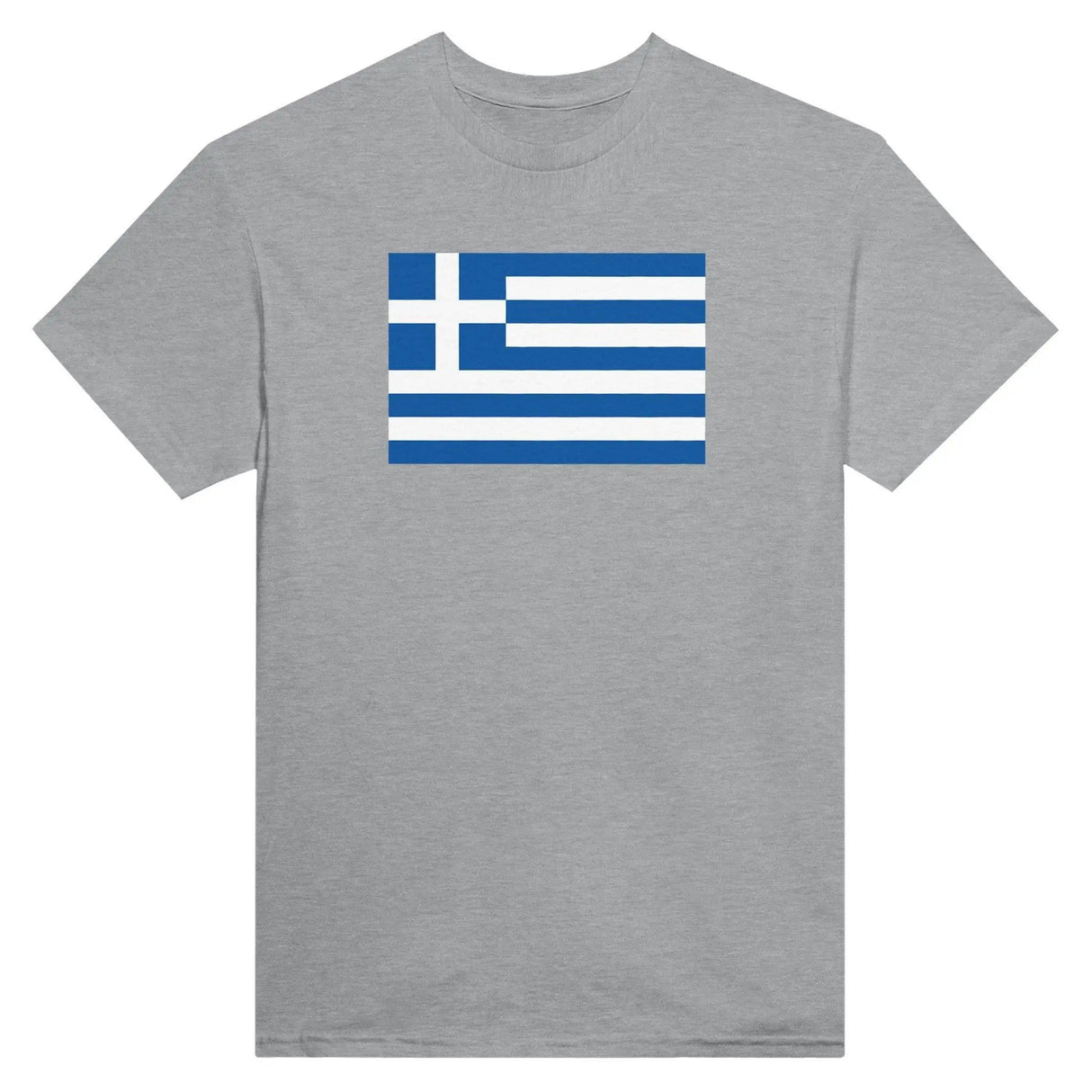 T-shirt drapeau grèce coton mélangé brodé manches longues