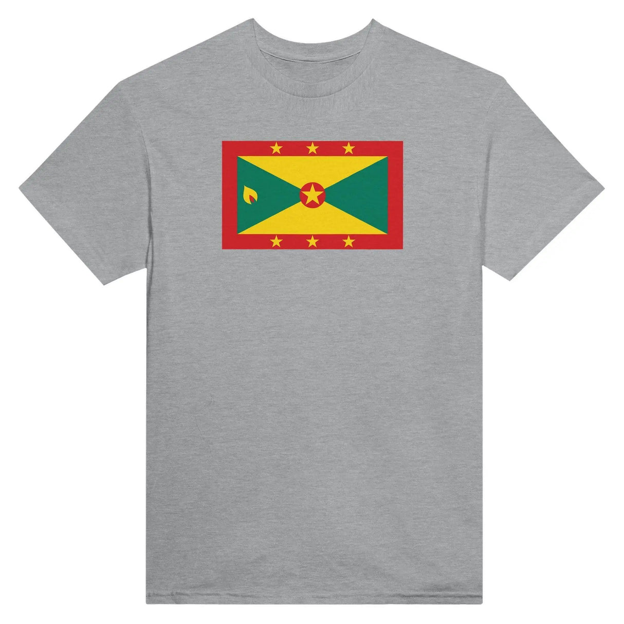 T-shirt drapeau grenade brodé en coton épais coloré