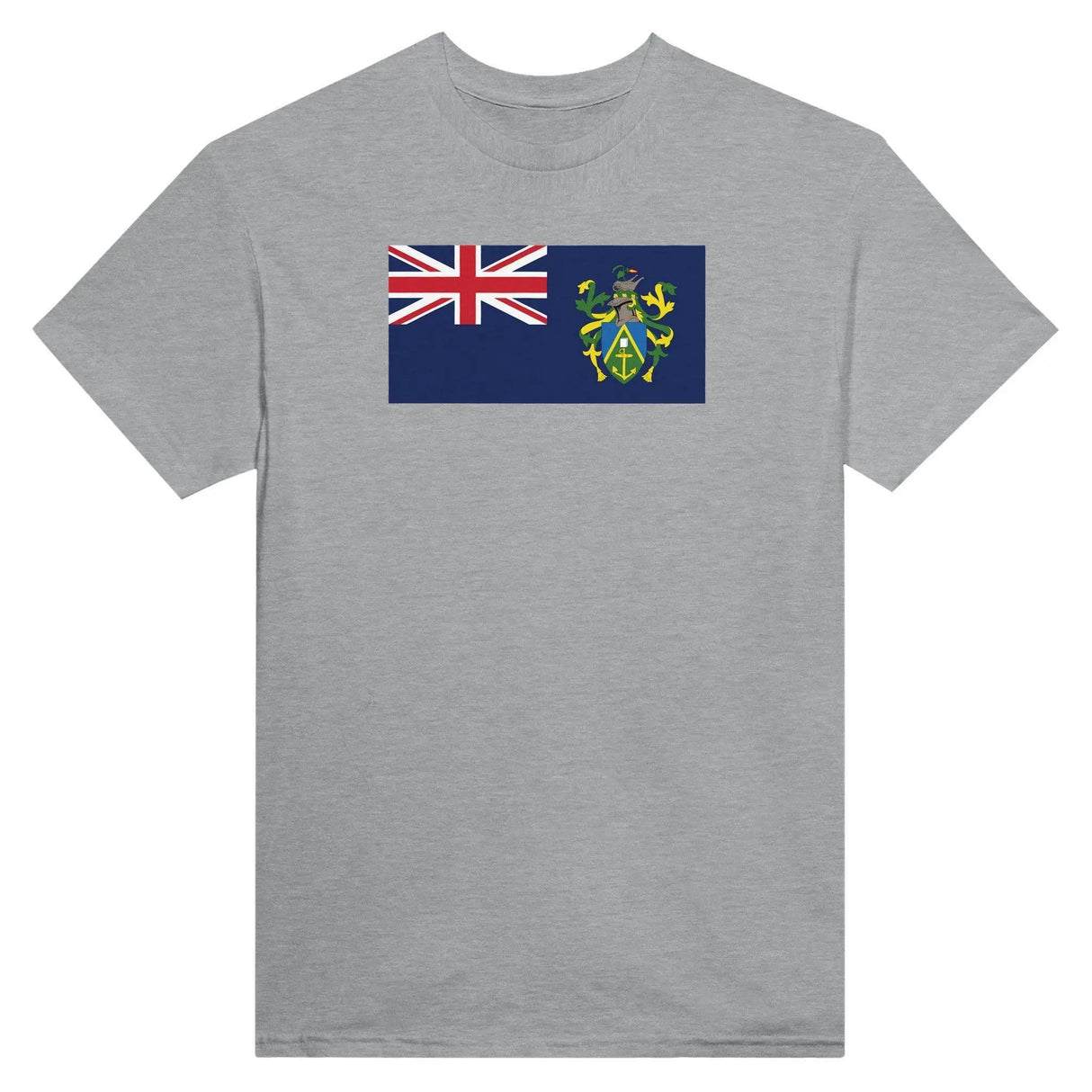 T-shirt drapeau îles pitcairn brodé coton mélangé