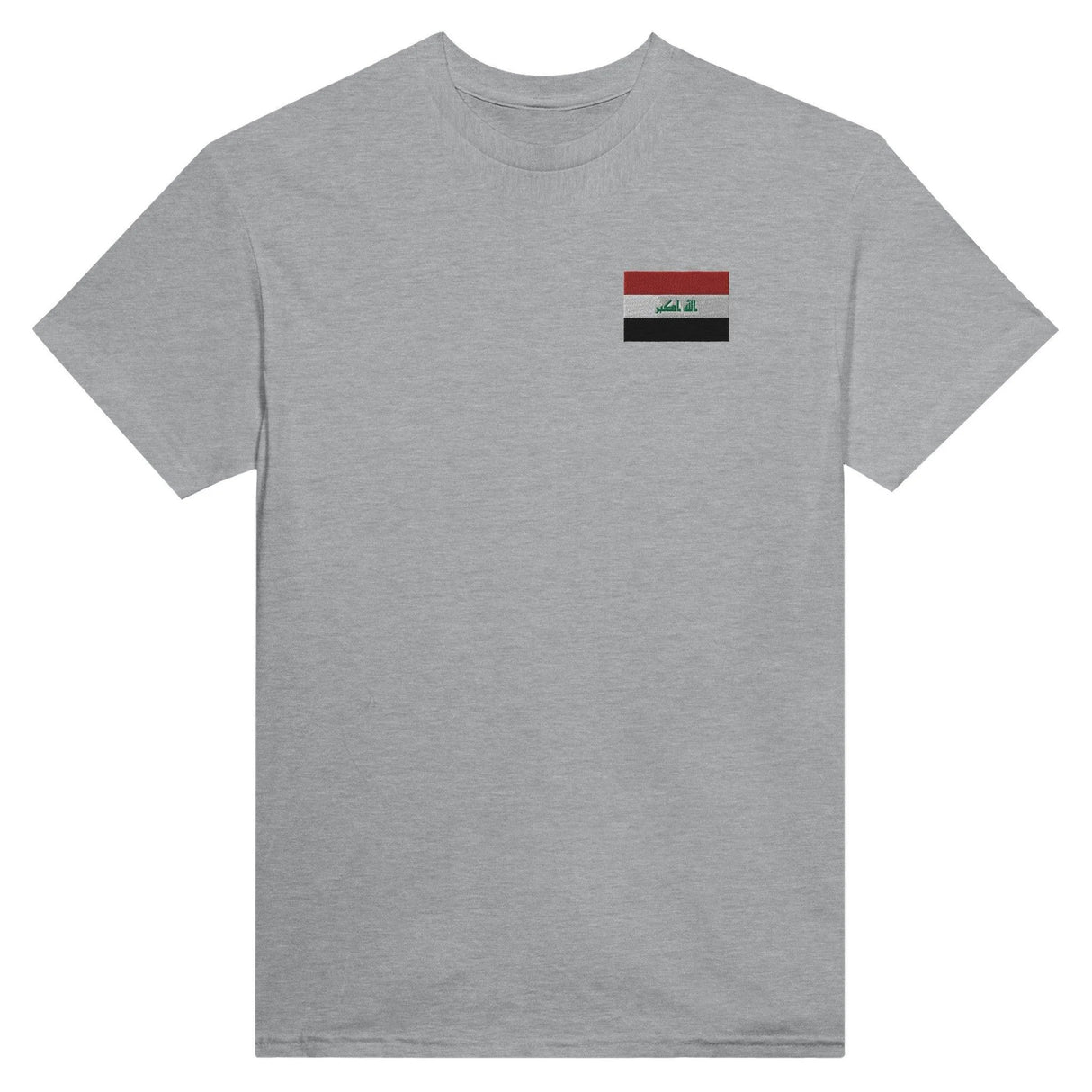 T-shirt drapeau irak broderie couleur coton mélangé