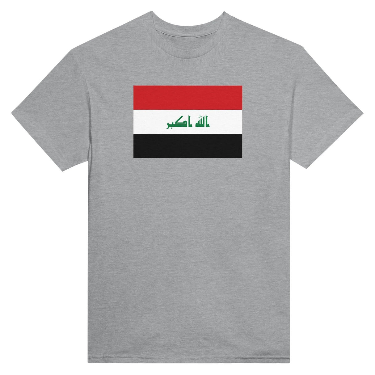 T-shirt drapeau irak coton mélangé brodé manches longues