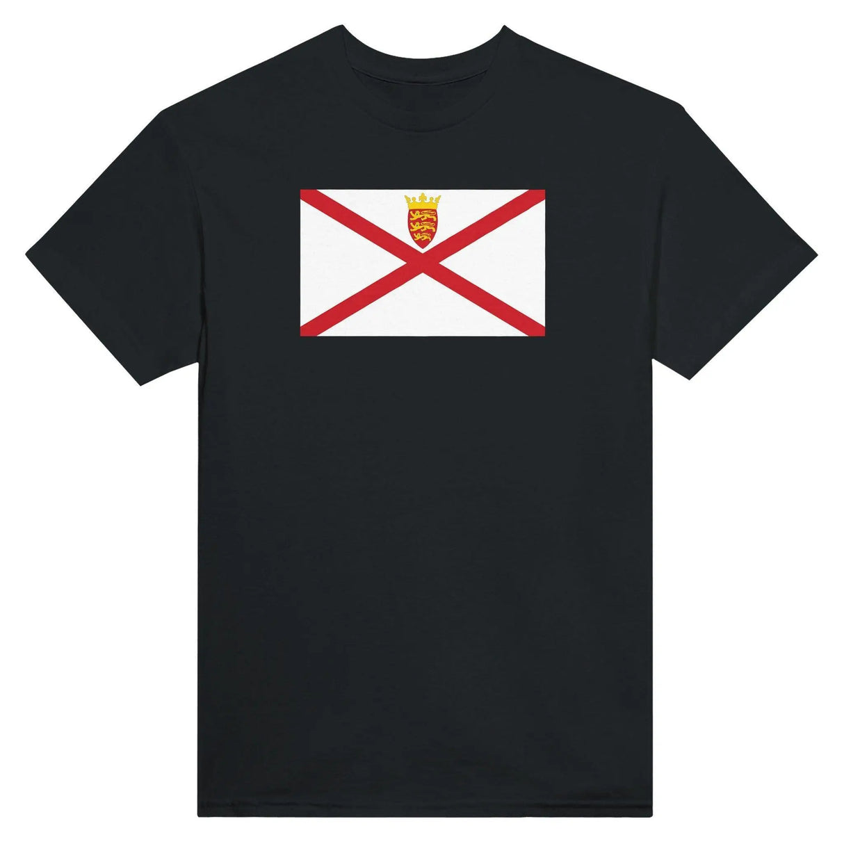 T-shirt drapeau jersey brodé en coton mélangé