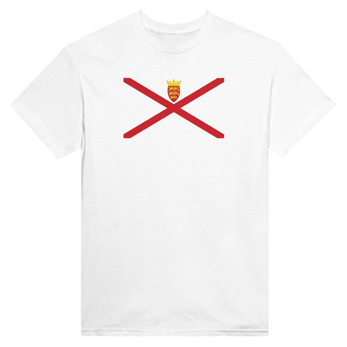 T-shirt drapeau jersey brodé en coton mélangé