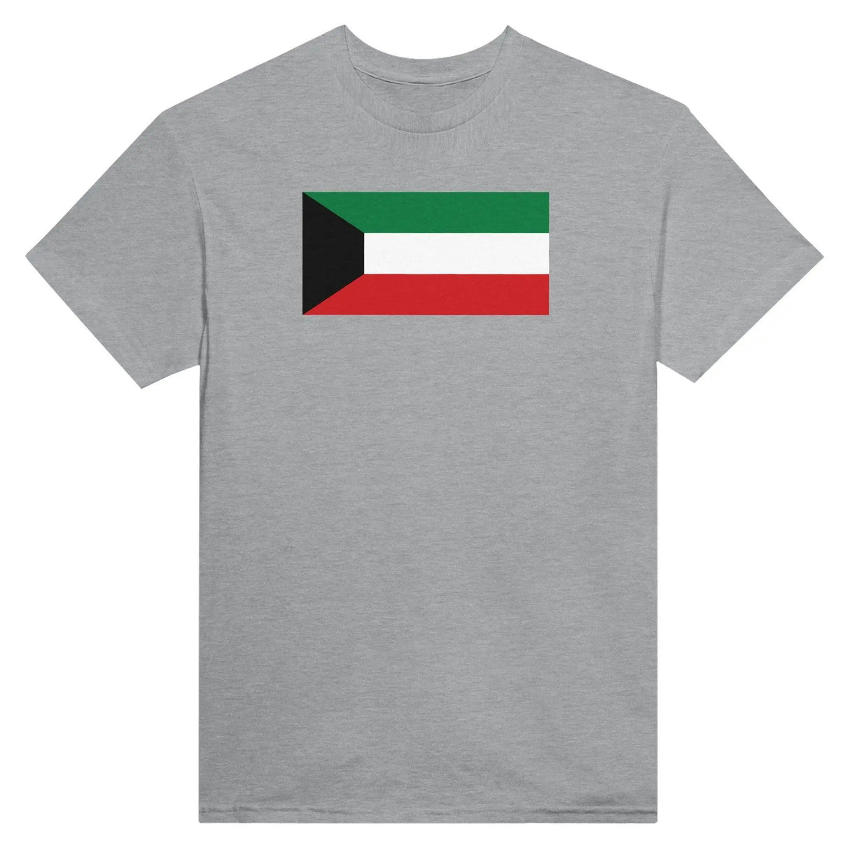 T-shirt drapeau koweït brodé coton mélangé manches longues