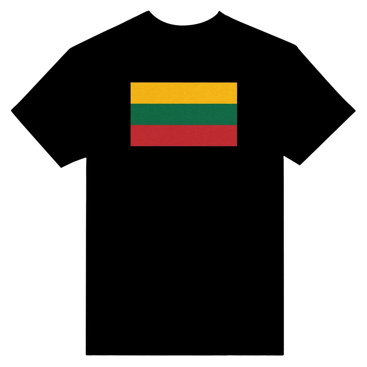 T-shirt drapeau lituanie coton épais brodé manches longues